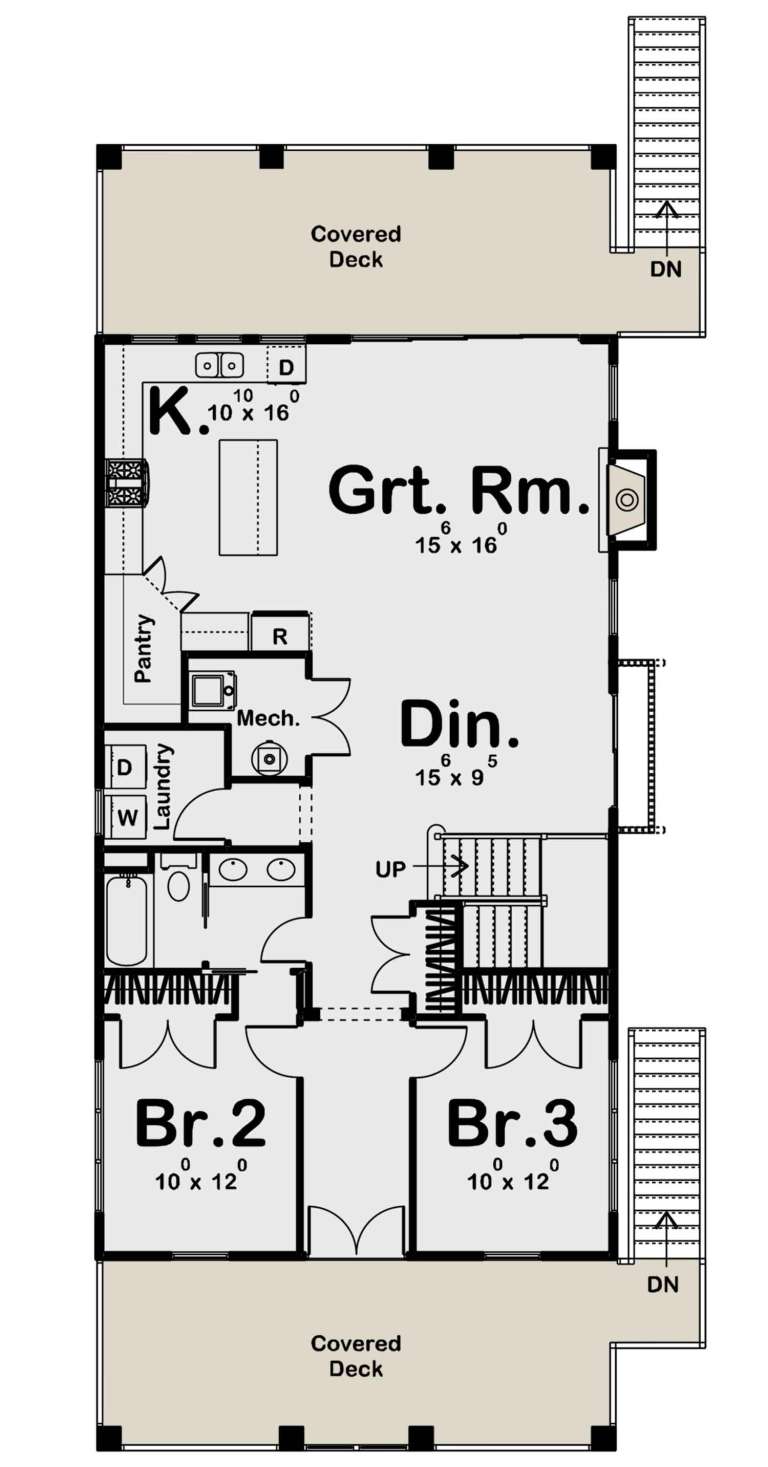 House Plan House Plan #24082 Drawing 1