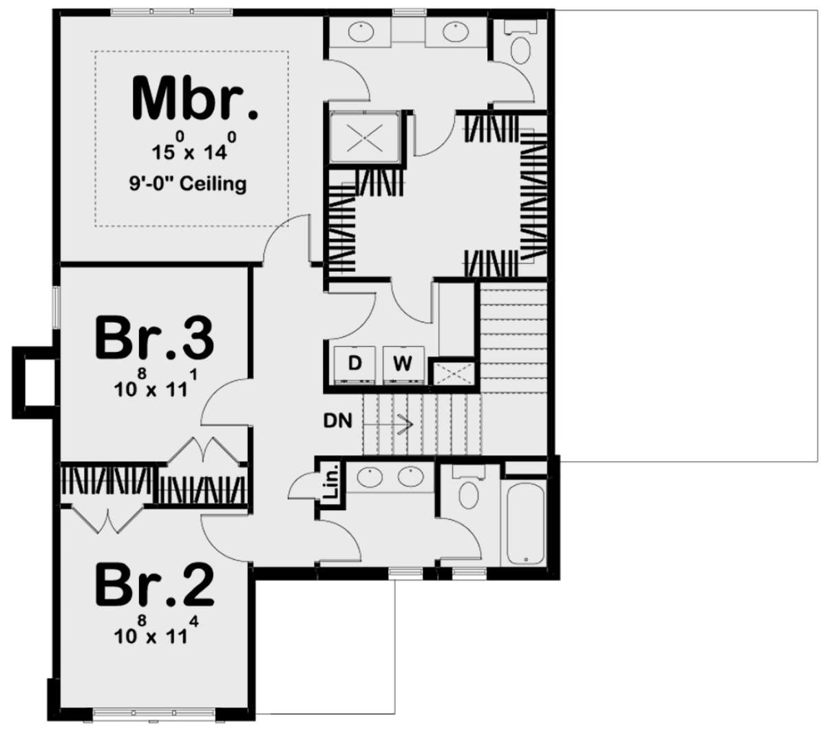 Second Floor for House Plan #963-00376