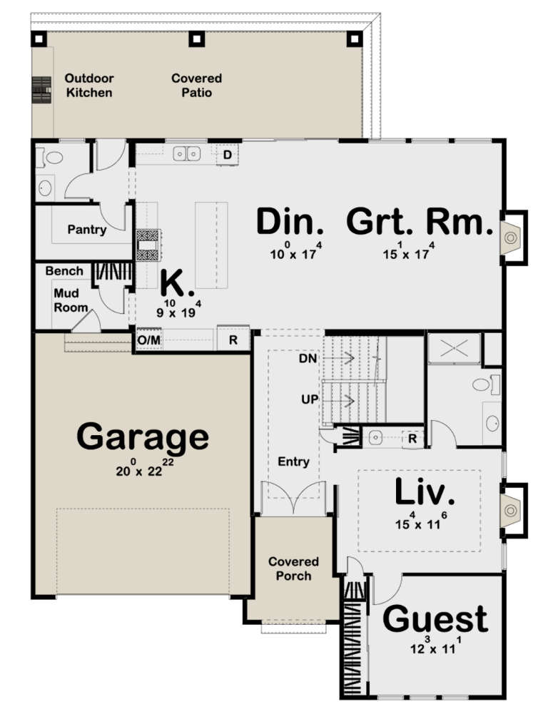 House Plan House Plan #24084 Drawing 1