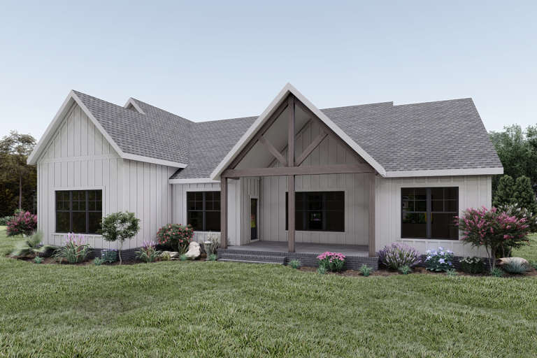 Modern Farmhouse House Plan #009-00290 Elevation Photo