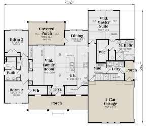 Main Floor for House Plan #009-00290