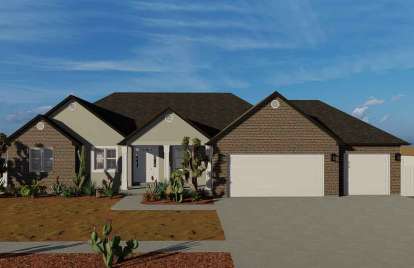 Traditional House Plan #2802-00051 Elevation Photo