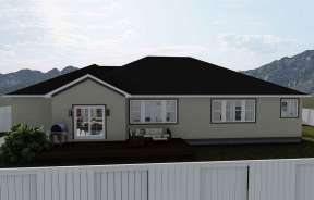 Ranch House Plan #2802-00052 Elevation Photo