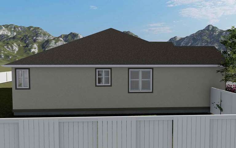 Ranch House Plan #2802-00052 Elevation Photo