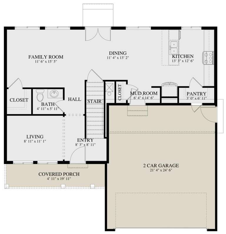 House Plan House Plan #24089 Drawing 1