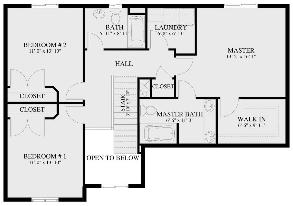 Second Floor for House Plan #2802-00053
