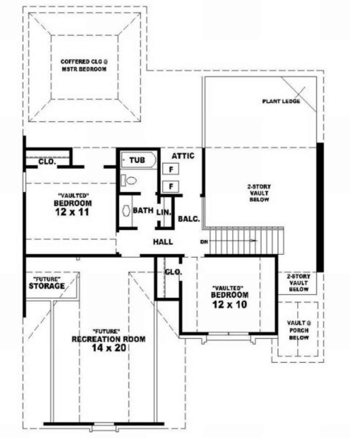 Second Floor for House Plan #053-00205