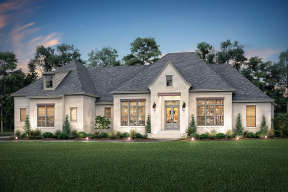 French Country House Plan #041-00205 Elevation Photo