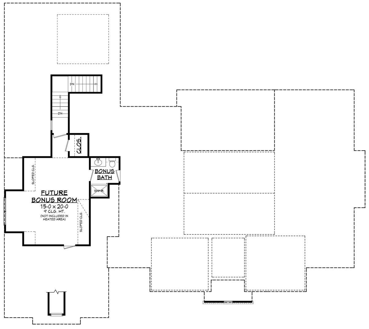 Bonus Room for House Plan #041-00205