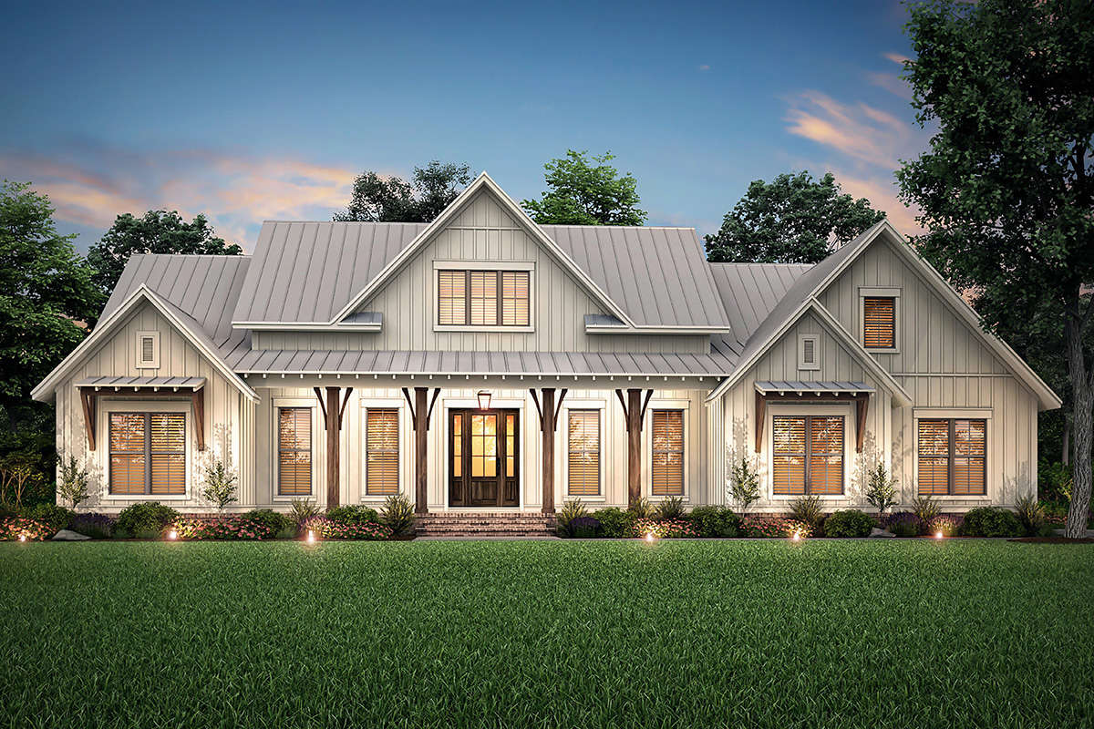  Modern  Farmhouse  Plan  2 553 Square Feet 3 Bedrooms 2 5 