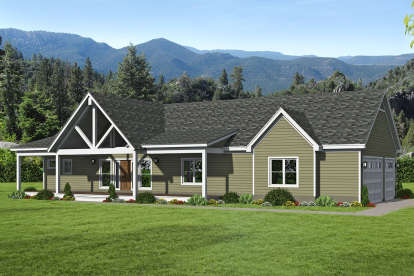 Ranch House Plan #940-00199 Elevation Photo