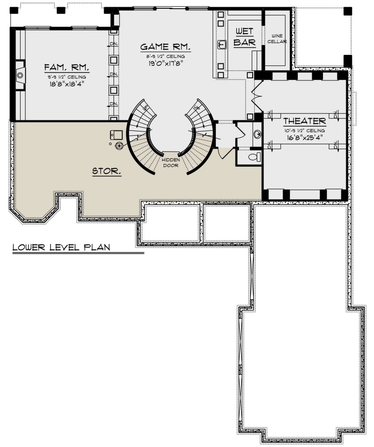 Basement for House Plan #1020-00364