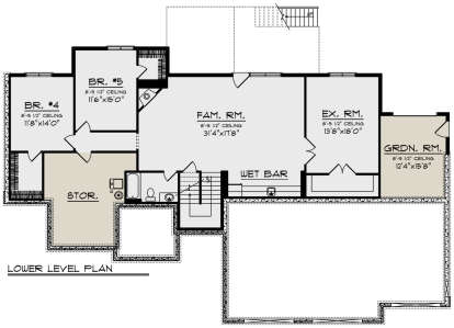 Basement for House Plan #1020-00366