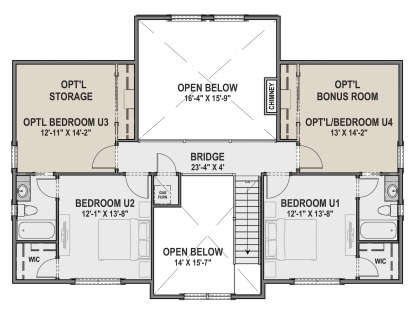 Second Floor for House Plan #425-00030