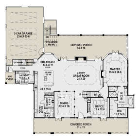 Main Floor  for House Plan #4195-00035