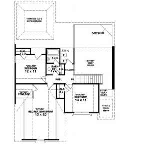 Second Floor for House Plan #053-00206