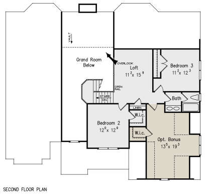 Second Floor for House Plan #8594-00427