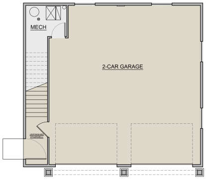 Garage Floor for House Plan #7306-00012