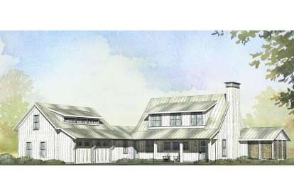 Farmhouse House Plan #1637-00143 Elevation Photo