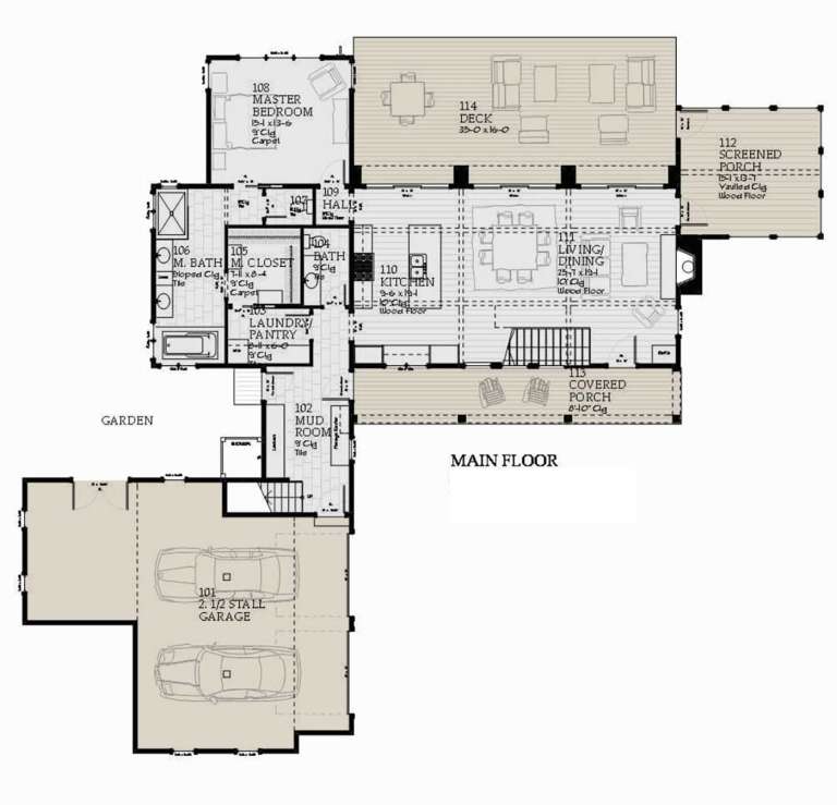 House Plan House Plan #24115 Drawing 1