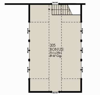 Bonus Room for House Plan #1637-00143