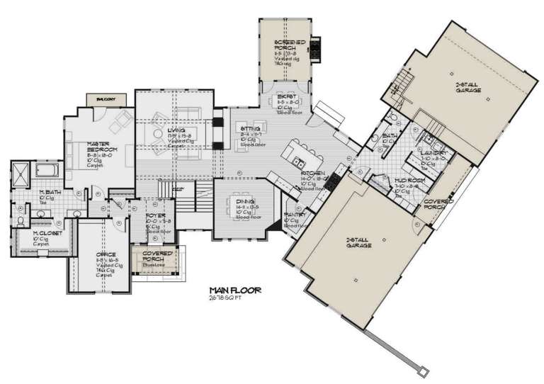 House Plan House Plan #24116 Drawing 1