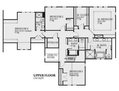 Second Floor for House Plan #1637-00145