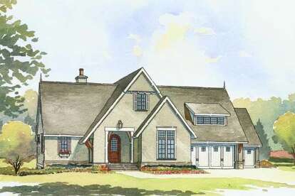 European House Plan #1637-00147 Elevation Photo