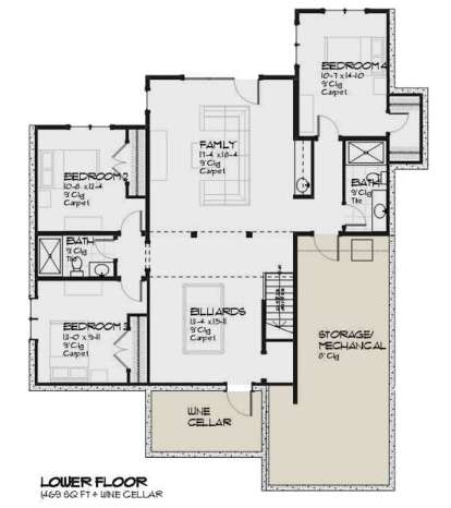 House Plan House Plan #24119 Drawing 2
