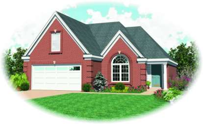 3 Bed, 2 Bath, 1859 Square Foot House Plan - #053-00208
