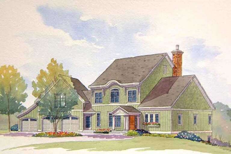 House Plan House Plan #24120 Front Elevation 