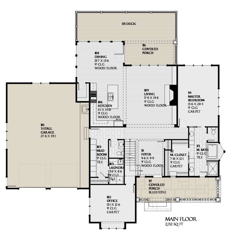 House Plan House Plan #24121 Drawing 1