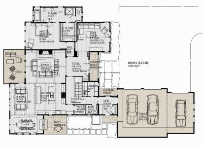 House Plan House Plan #24122 Drawing 1