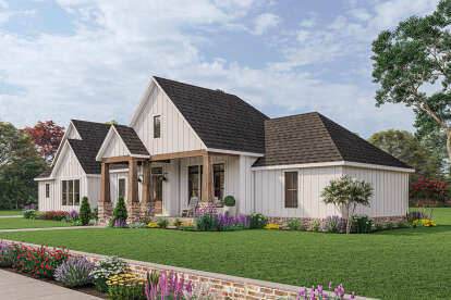 Modern Farmhouse House Plan #4534-00021 Elevation Photo