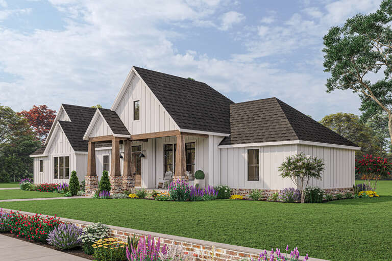 Modern Farmhouse House Plan #4534-00021 Elevation Photo
