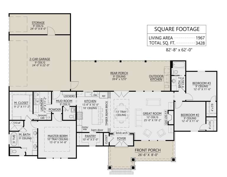 House Plan House Plan #24123 Drawing 1