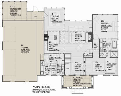 Main Floor for House Plan #1637-00151