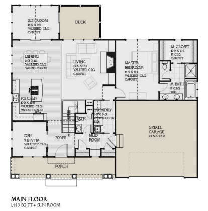 Main Floor for House Plan #1637-00152