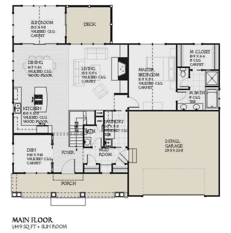 House Plan House Plan #24125 Drawing 1
