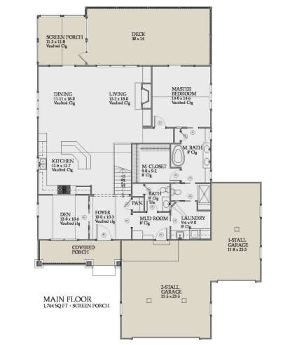 Main Floor for House Plan #1637-00153