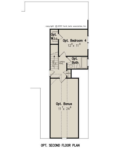 Optional Second Floor for House Plan #8594-00434