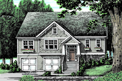 Split Foyer House Plan #8594-00436 Elevation Photo