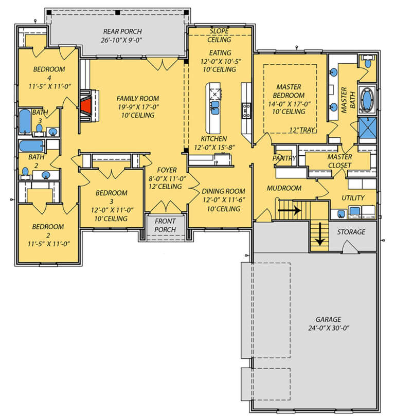House Plan House Plan #24132 Drawing 1