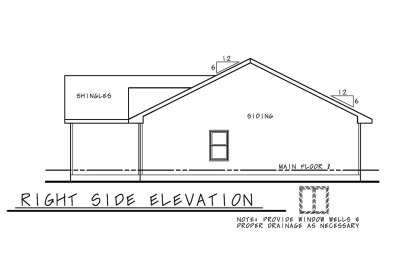 Ranch House Plan #402-01625 Elevation Photo