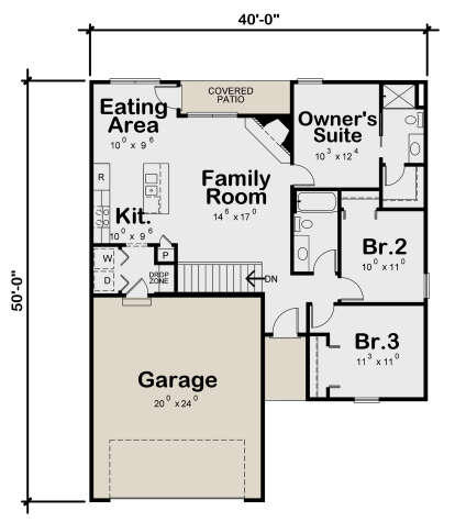 Main Floor for House Plan #402-01625