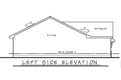 Ranch House Plan #402-01626 Elevation Photo