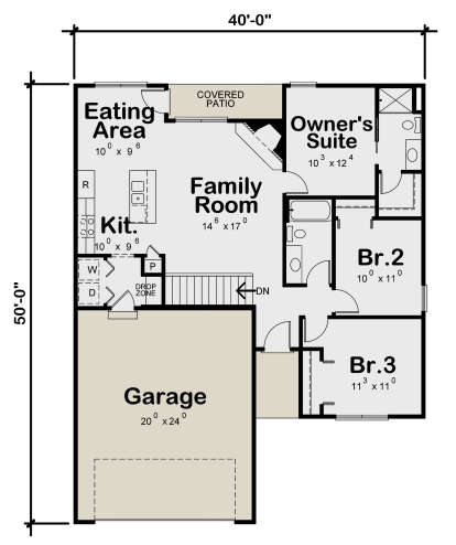 Main Floor for House Plan #402-01626