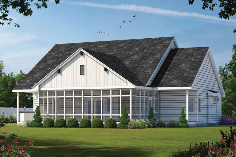 House Plan House Plan #24135 Rear Elevation 