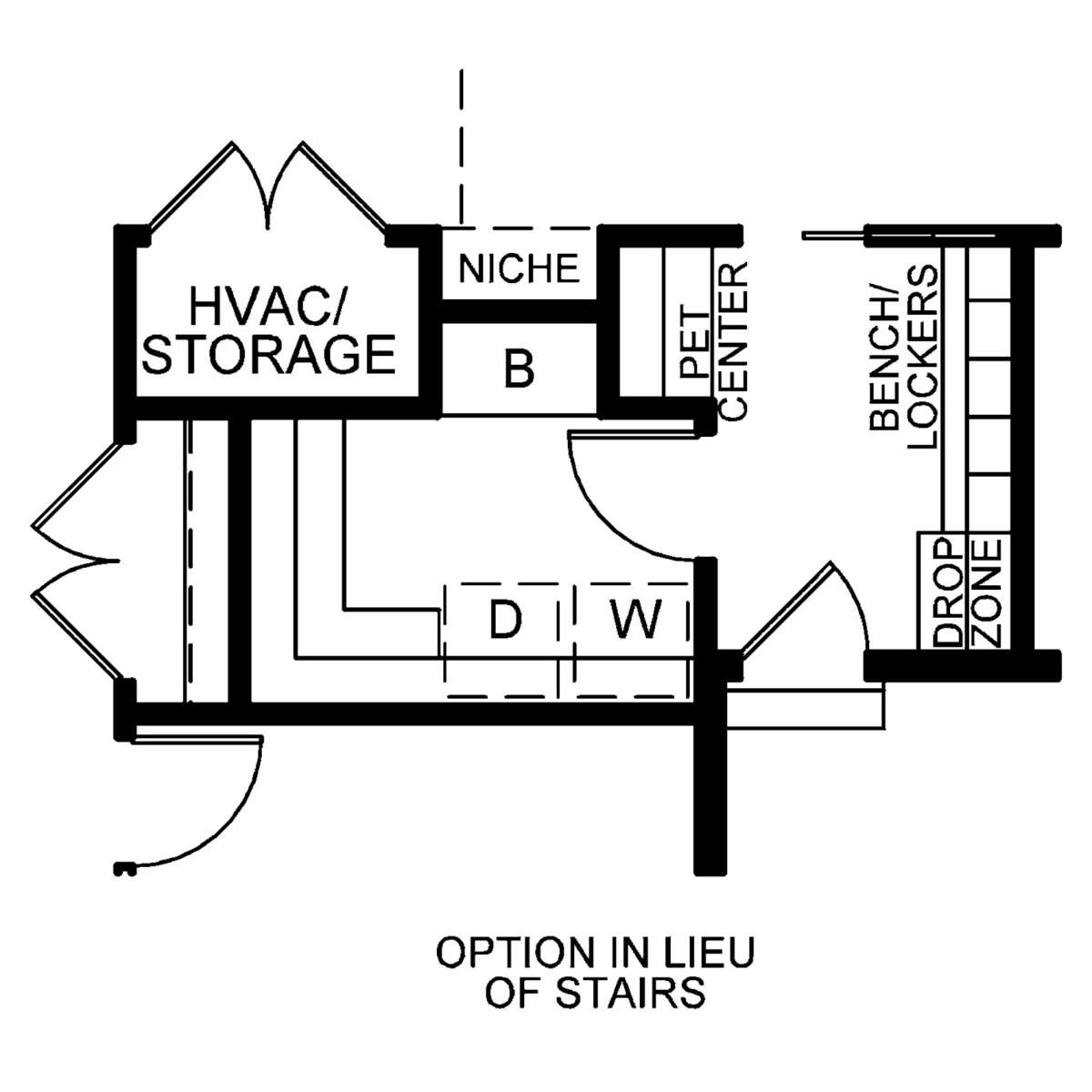 Main Floor w/o Basement Stairs for House Plan #402-01627