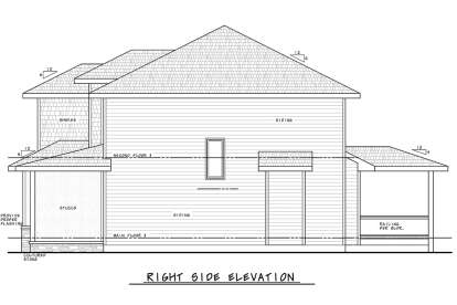 Prairie House Plan #402-01628 Elevation Photo